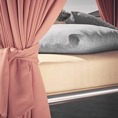 Stoffe und Materialien des Outdoor Daybeds Tora