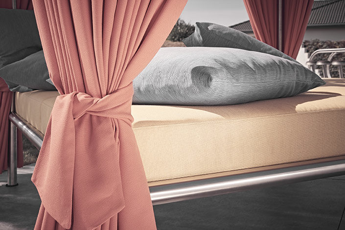 Stoffe und Materialien des Outdoor Daybeds Tora