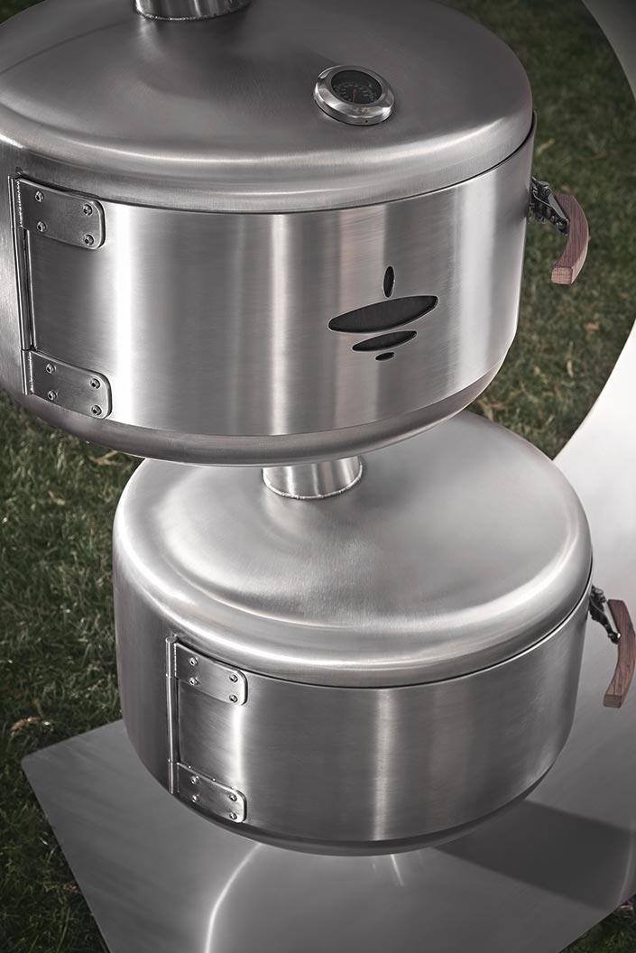 BBQ und Grillkammern des Stilum Smokers "Fumus"