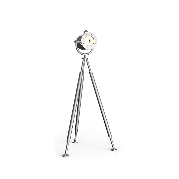 Outdoor Spotlampe lumos1 von Stilum aus Edelstahl